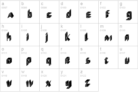 ShoeRepairs-Knockout lowercase a-z preview