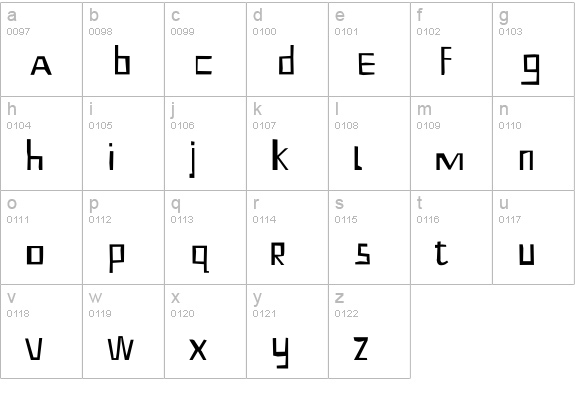 ShoeRepairs-Regular lowercase a-z preview