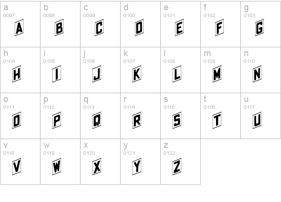 Shohl Regular lowercase a-z preview