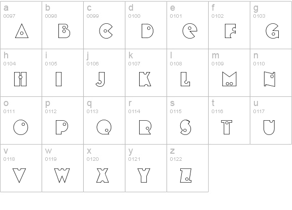 Shotgun Blanks lowercase a-z preview