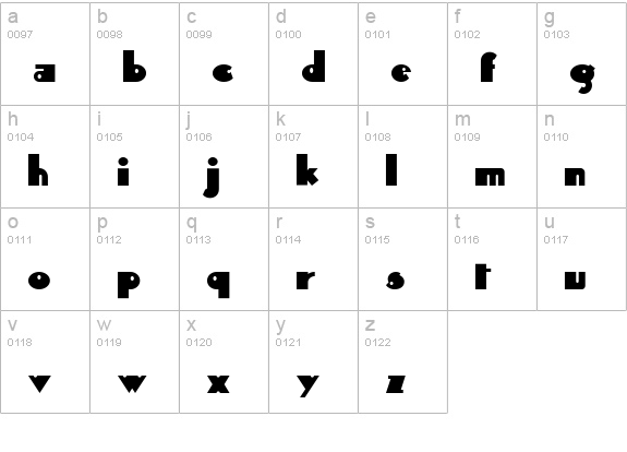 Sid The Kid NF lowercase a-z preview