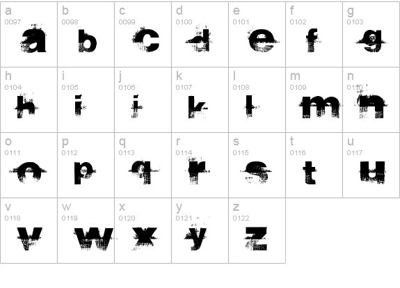 sidewalk lowercase a-z preview