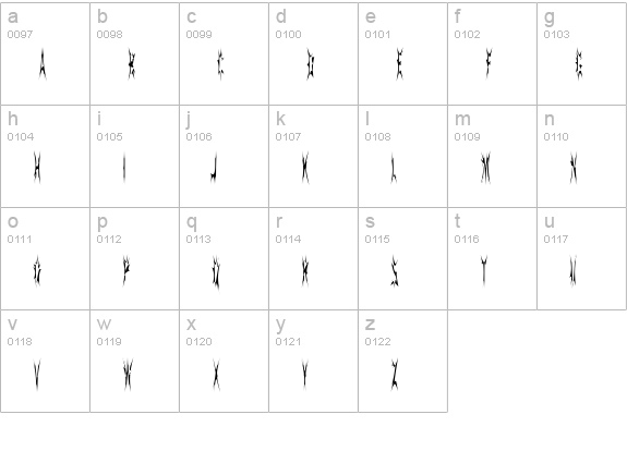 SidTheSpider lowercase a-z preview