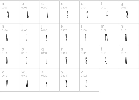 Signal To Noise lowercase a-z preview