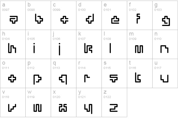 Silesia-Medium lowercase a-z preview