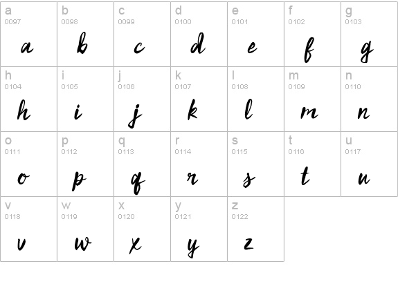 Silk Road lowercase a-z preview