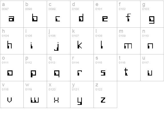SillyconValley lowercase a-z preview