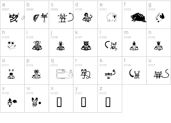 SimplyFriends lowercase a-z preview