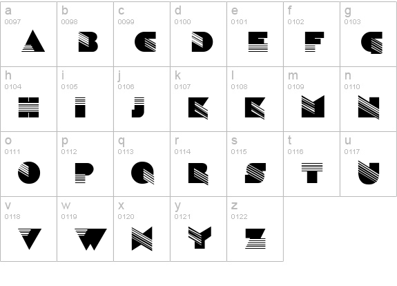 Sinaloa Regular lowercase a-z preview