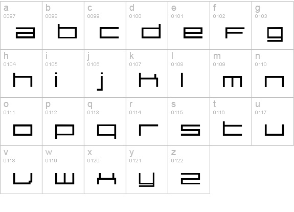 SirClive lowercase a-z preview
