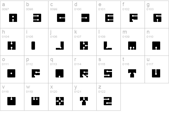 Sistema lowercase a-z preview