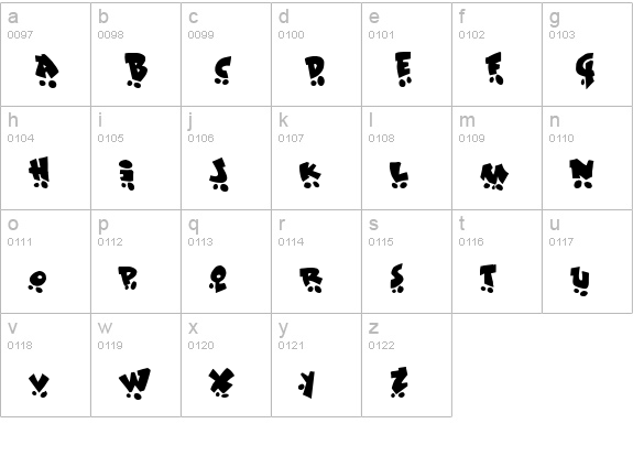 Sk8 or dye lowercase a-z preview