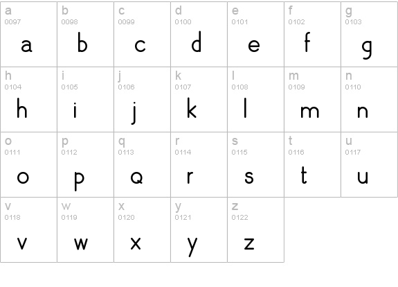 Skarpa Regular lowercase a-z preview