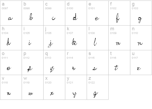 skeetch lowercase a-z preview