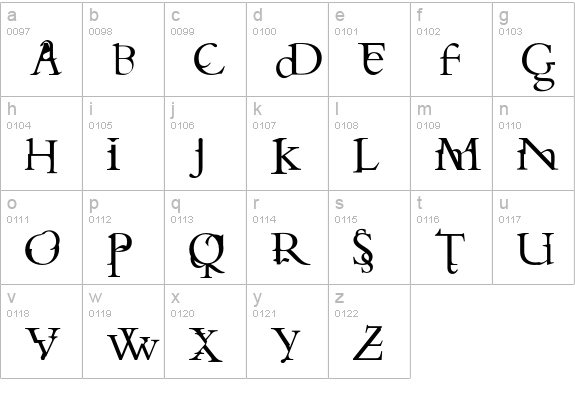 SkiTzo lowercase a-z preview