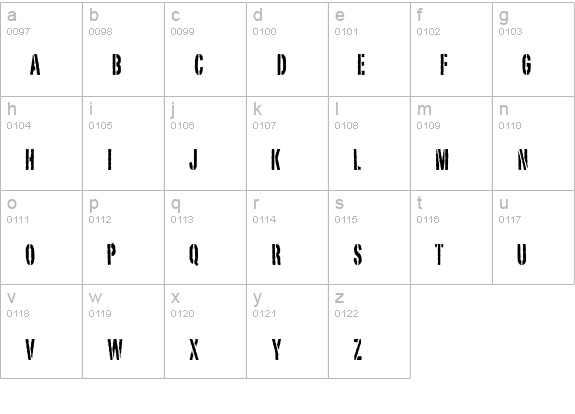 SKULL TS 2 lowercase a-z preview