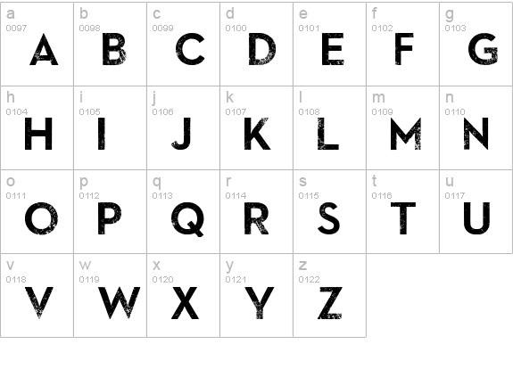 SkyFall Done lowercase a-z preview