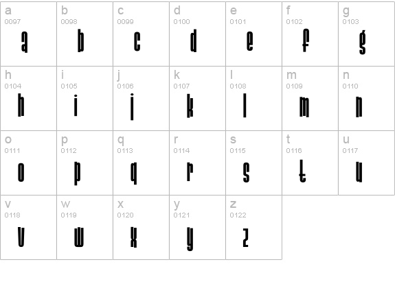 SlackCasual-Bold lowercase a-z preview