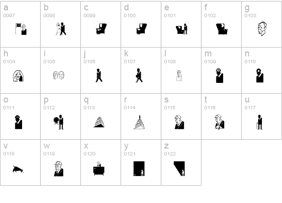SLBorges lowercase a-z preview