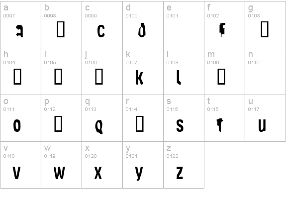 Slim Jim [part one] lowercase a-z preview