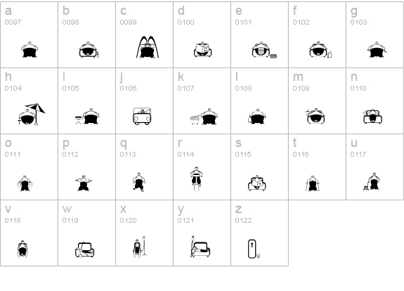Slimfast lowercase a-z preview