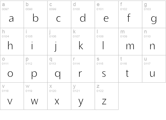 Slippy-Light lowercase a-z preview