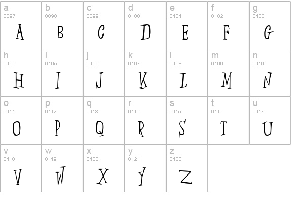SlumberParty lowercase a-z preview