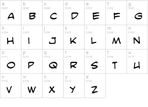 SmackAttack BB lowercase a-z preview