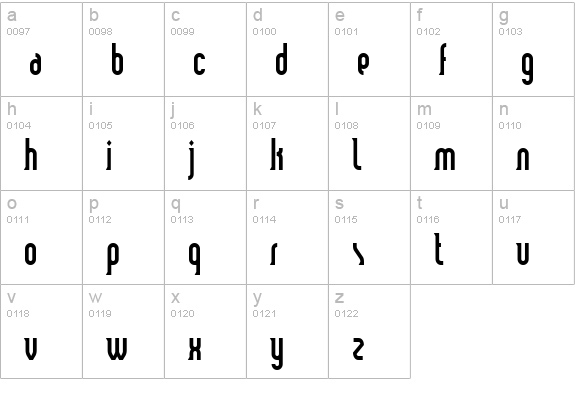 Smart and Sexy Bold lowercase a-z preview