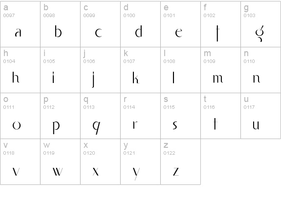 Smart Frocks NF lowercase a-z preview
