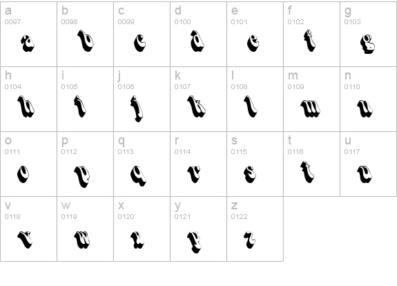 Smoke lowercase a-z preview