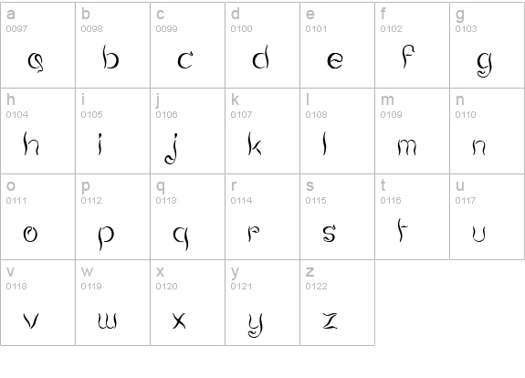 Smoking Tequila lowercase a-z preview