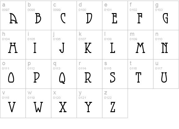 Smorgasbord NF lowercase a-z preview