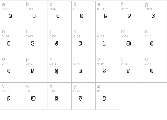 Snailets BRK lowercase a-z preview
