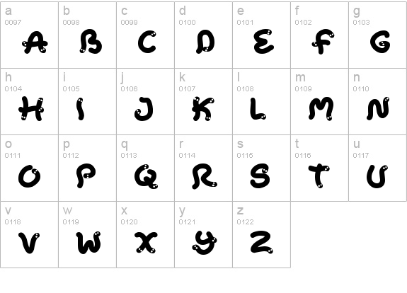 Snake Chan
 lowercase a-z preview