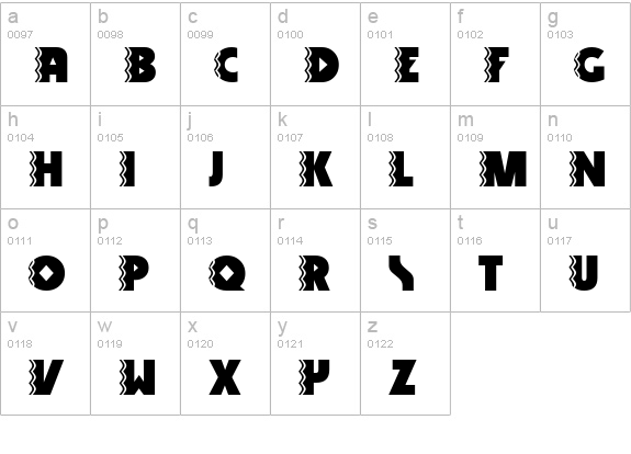 Snake Venom lowercase a-z preview