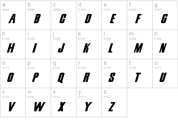 Snickers Normal lowercase a-z preview