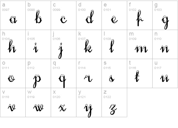 Snowhouse DEMO lowercase a-z preview