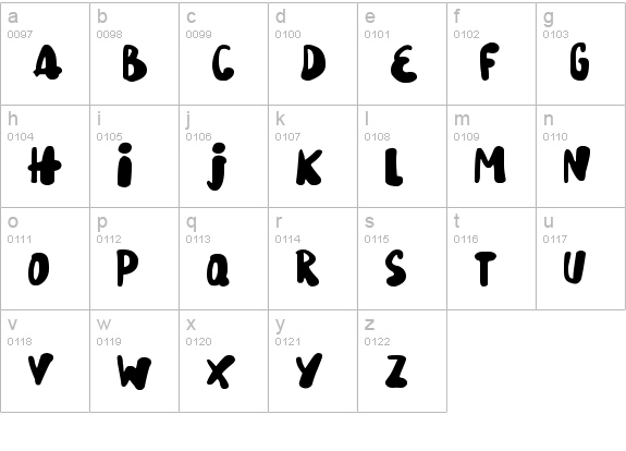 Snowy Skies
 lowercase a-z preview