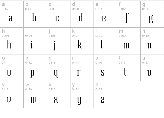 So Normal lowercase a-z preview