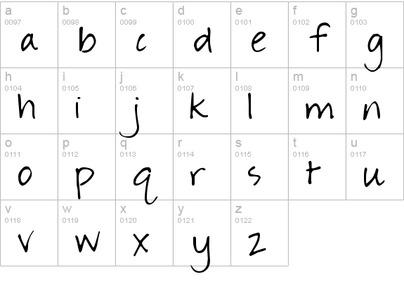 Socially Awkward lowercase a-z preview