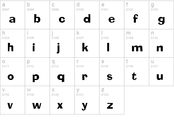 Socket Regular lowercase a-z preview