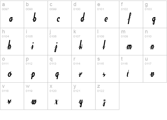 SodaScriptBoldExtras Bold lowercase a-z preview