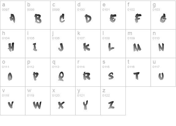 Soft Sugar fade lowercase a-z preview