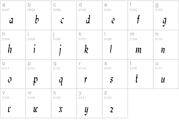 SoftAutumn lowercase a-z preview