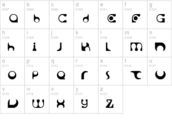 Solange  lowercase a-z preview
