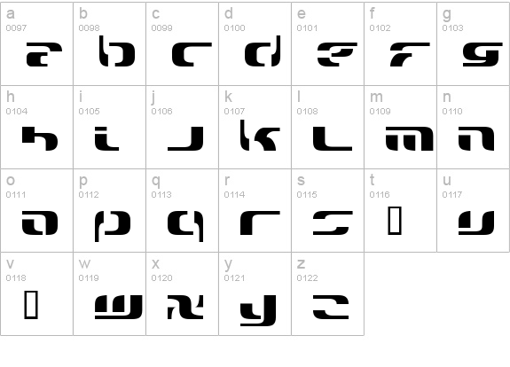 solar2000 lowercase a-z preview
