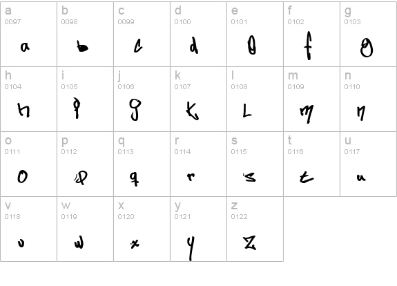 Some's Style Bold lowercase a-z preview