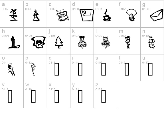 Somepics lowercase a-z preview