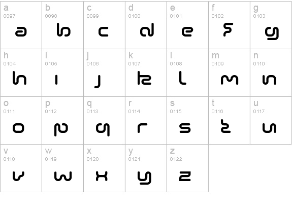 SonicEmpire lowercase a-z preview